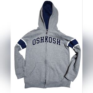 OshKosh B'gosh Logo Fleece Full Zip Jacket Size 12